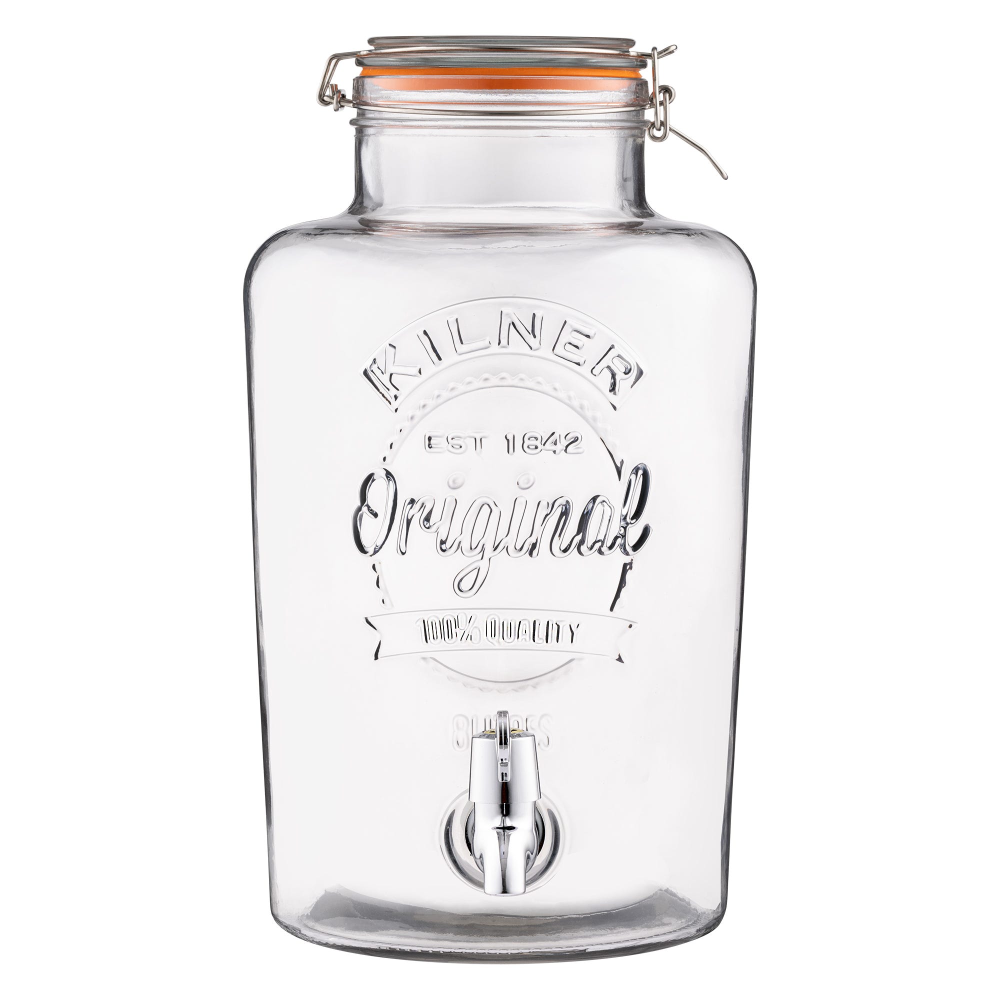 5 Litre 19X25X30 Cm Kilner Vintage Drinks Dispenser Pink 