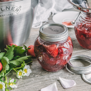 Strawberry and Rose Water Jam Recipe 