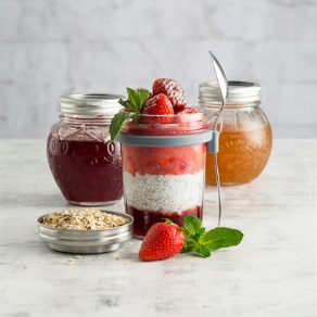 Strawberry Chia Seed Overnight Oats