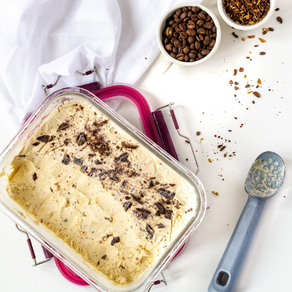 No-Churn Coffee and Chocolate Ice Cream