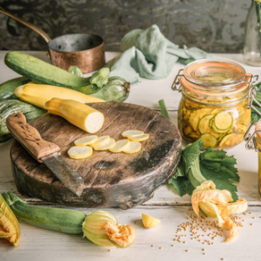Pickled Courgettes