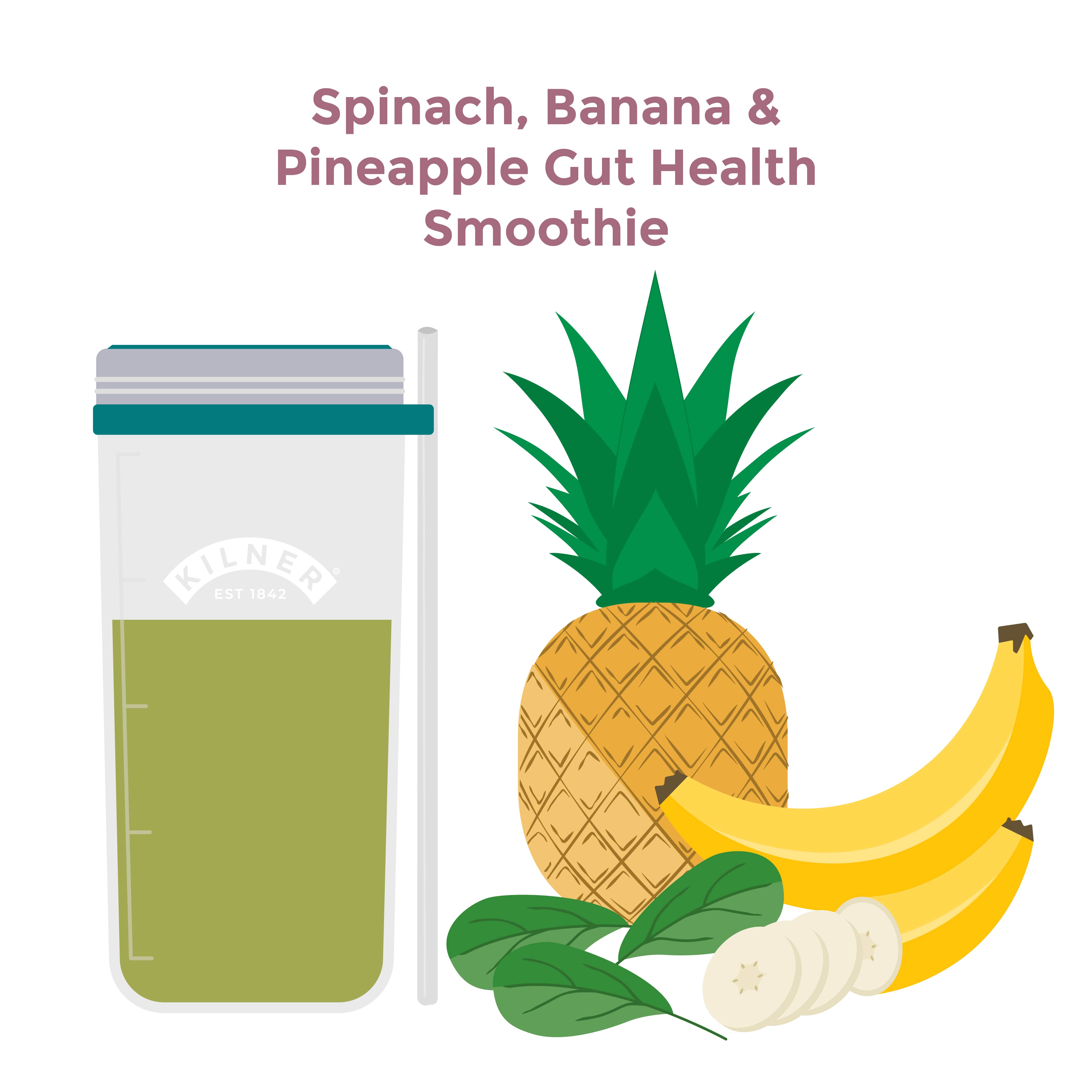 Gut health smoothie infographic